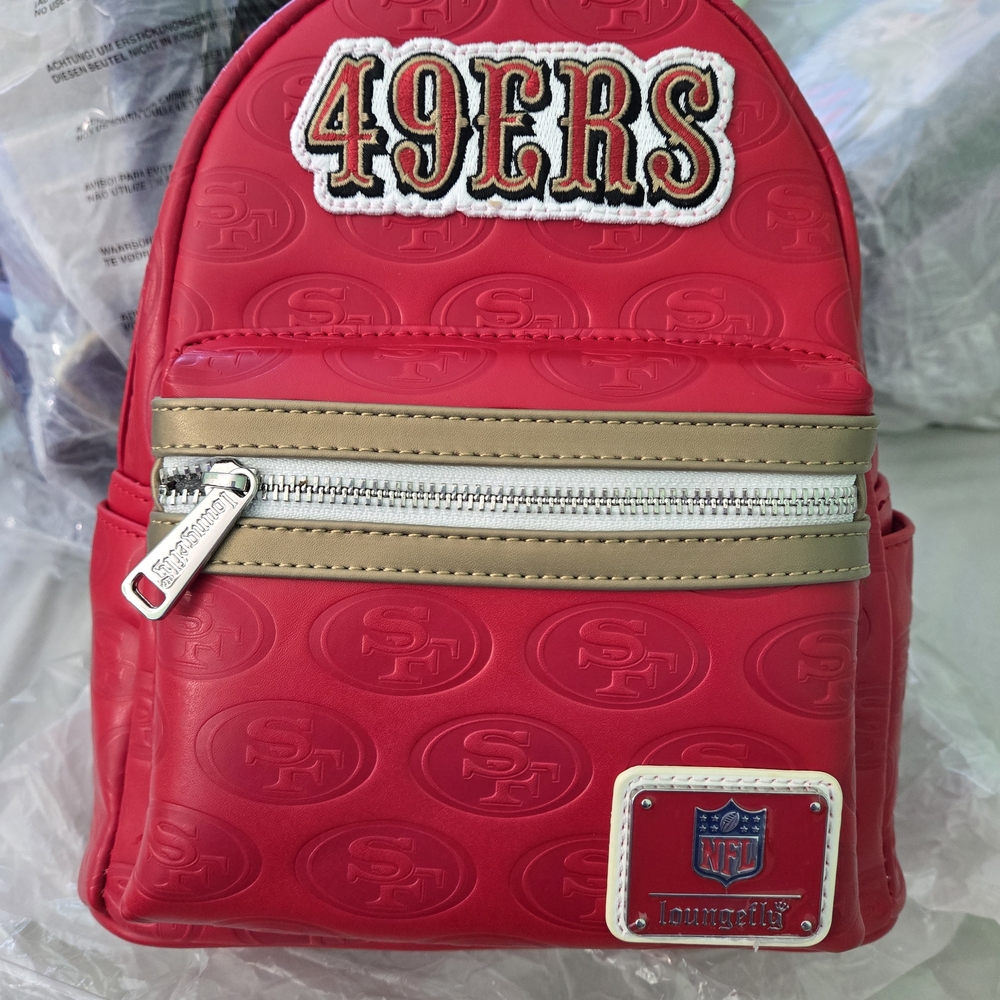 Loungefly 49er Embossed Logo Mini Backpack